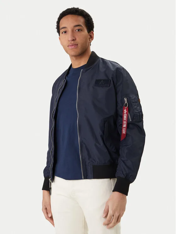 Alpha Industries Яке бомбър MA-1 TTC Two Tone 126101 Тъмносин Regular Fit – Мъжки бомбър якета