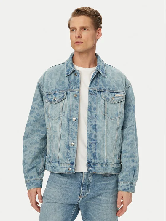 Calvin Klein Jeans Дънково яке LV04RG764G Син Regular Fit – Мъжки дънкови якета