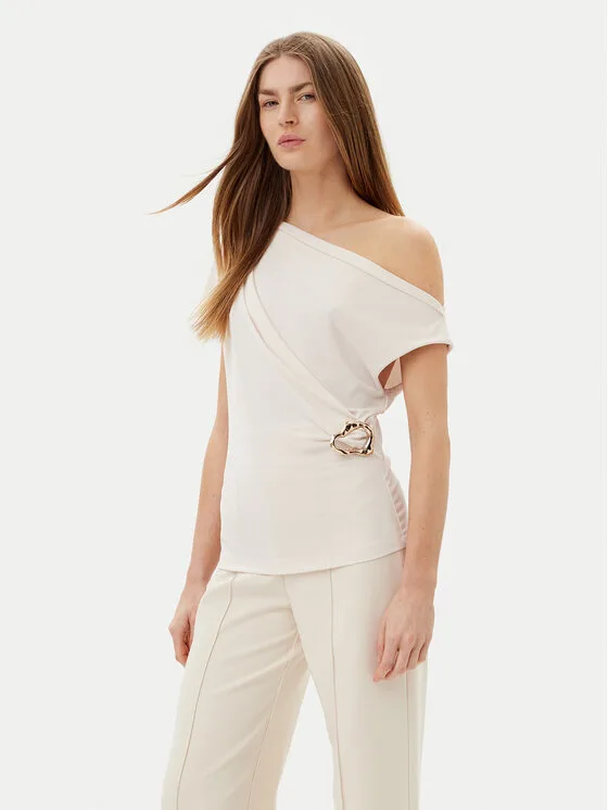 Rinascimento Блуза CFC0123483003 Бежов Regular Fit – Дамски блузи