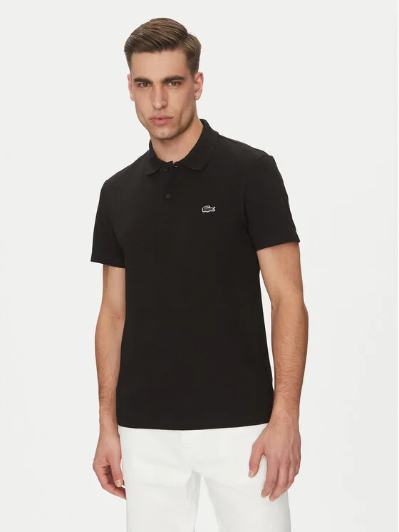 Мъжка поло тениска Lacoste DH5522 черна – Черен – Мъжки поло тениски