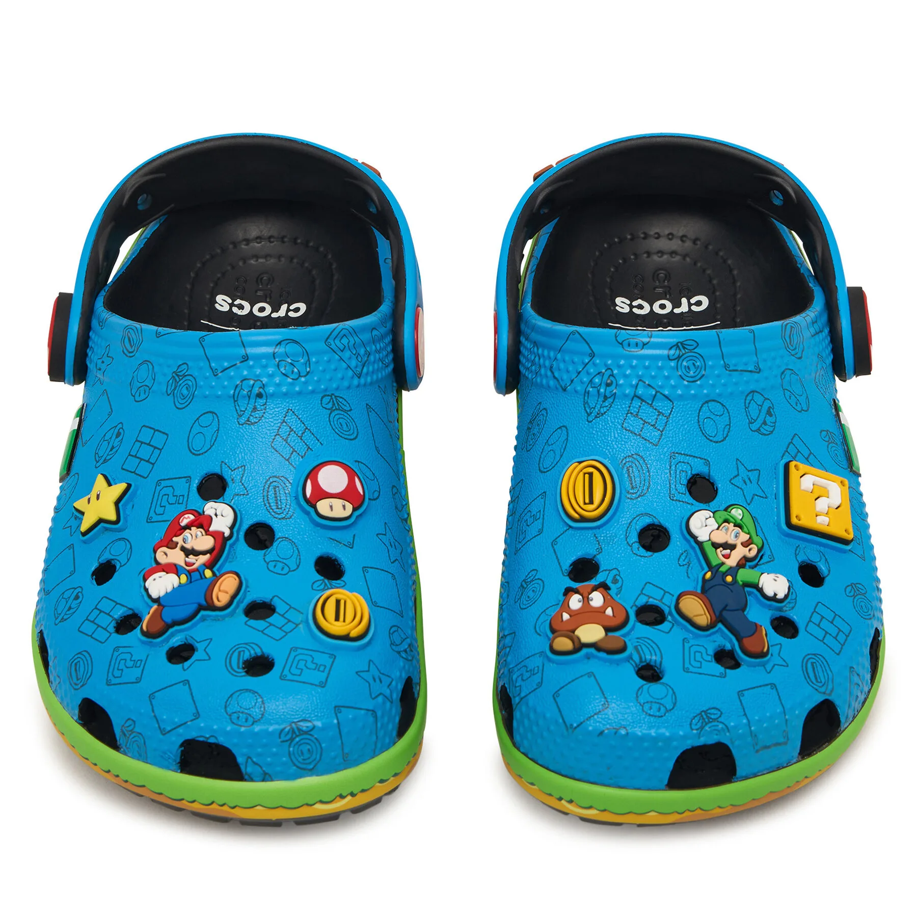 Детски чехли Crocs Super Mario Core Classic Clog многоцветни – Цветен – Детски чехли и джапанки