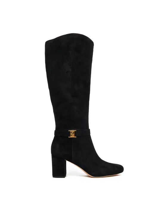 LAUREN RALPH LAUREN Ботуши Kellie 802967843001 Черен – Дамски ботуши на ток