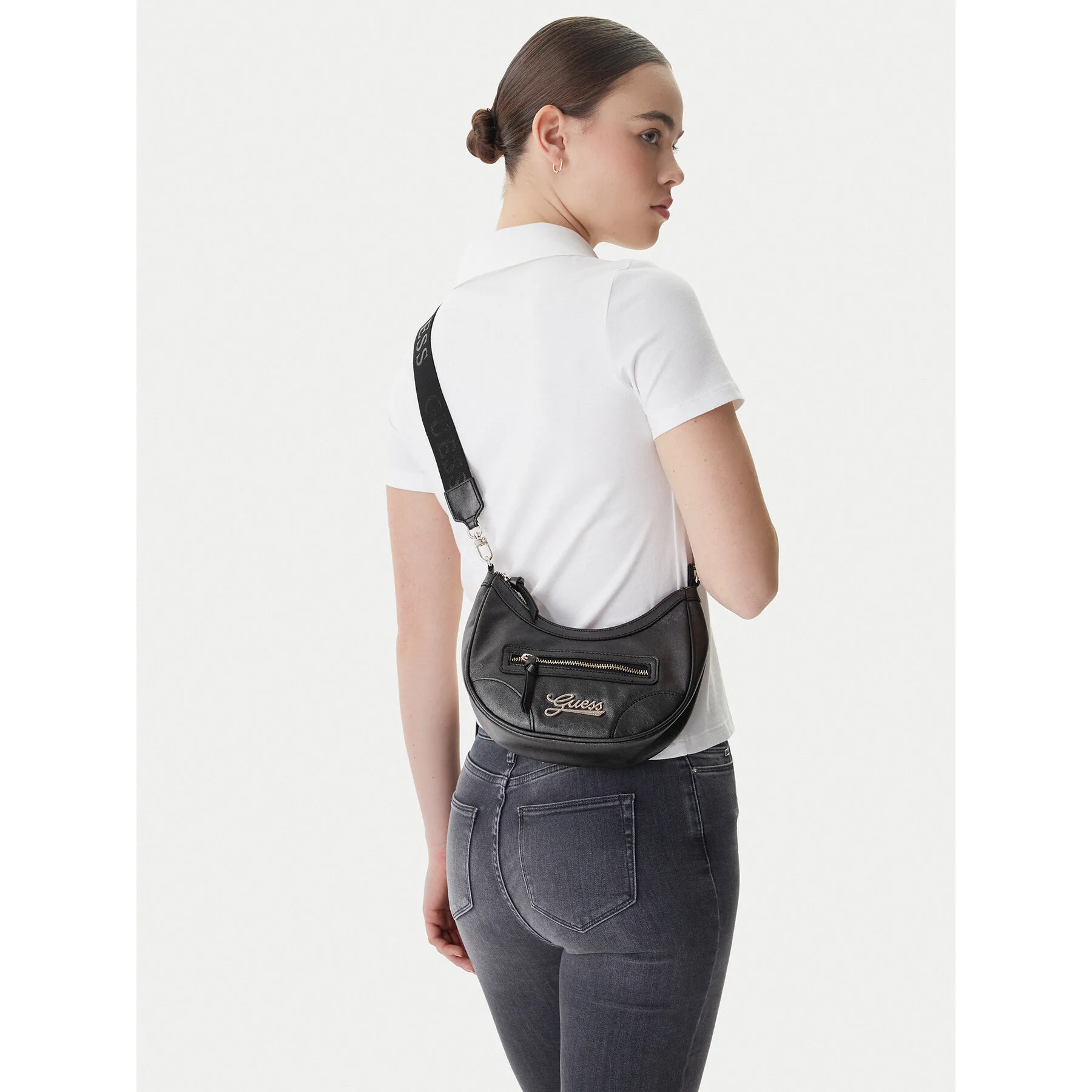 Дамска чанта Guess J5BZ38 W4090 Черен – Дамски чанти тип плик