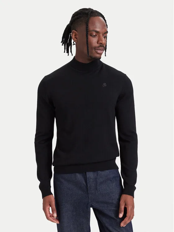 KARL LAGERFELD Поло 655002 564399 Черен Regular Fit – Мъжки пуловери и жилетки
