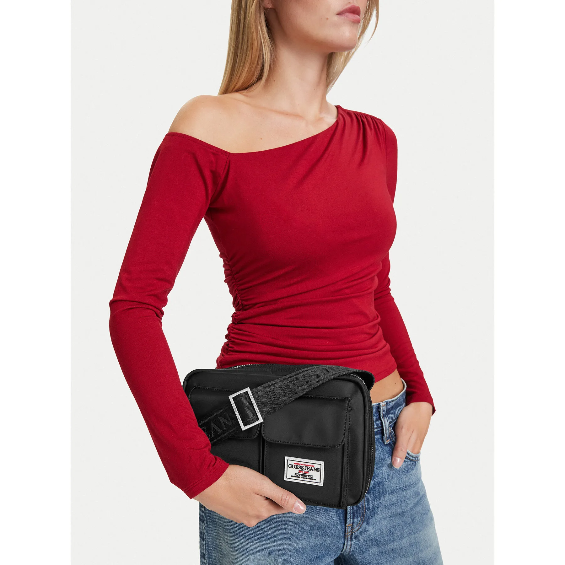 Дамска чанта Guess Jeans CWBEO-GUESS-B-005-10 Черен – Чанти