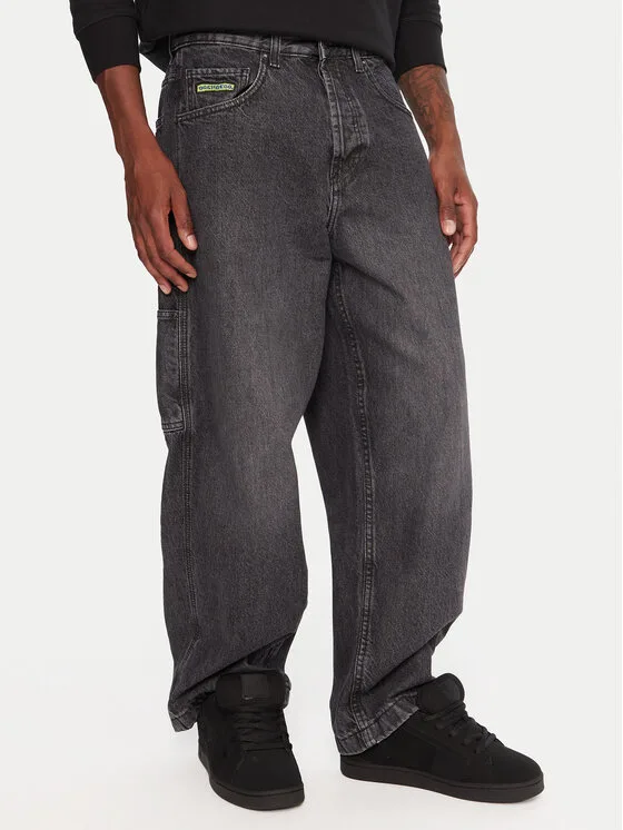 DC Shoes Дънки Worker Carpenter Bac EDYDP03432 Черен Baggy Fit – Мъжки loose дънки