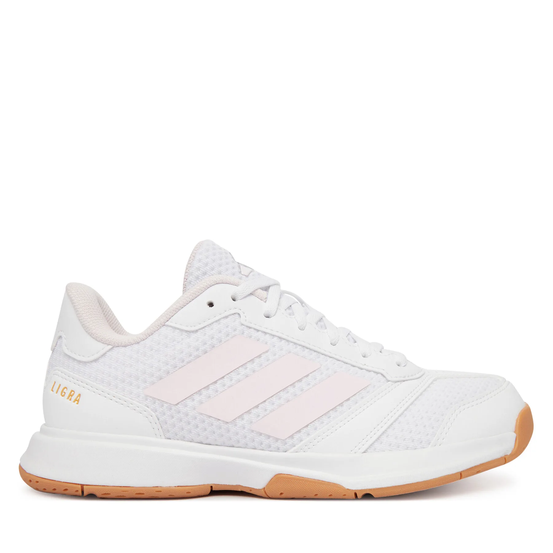 Дамски обувки за зала adidas Ligra 8 Indoor KK2040 бели – Бял – Обувки за спортове на закрито
