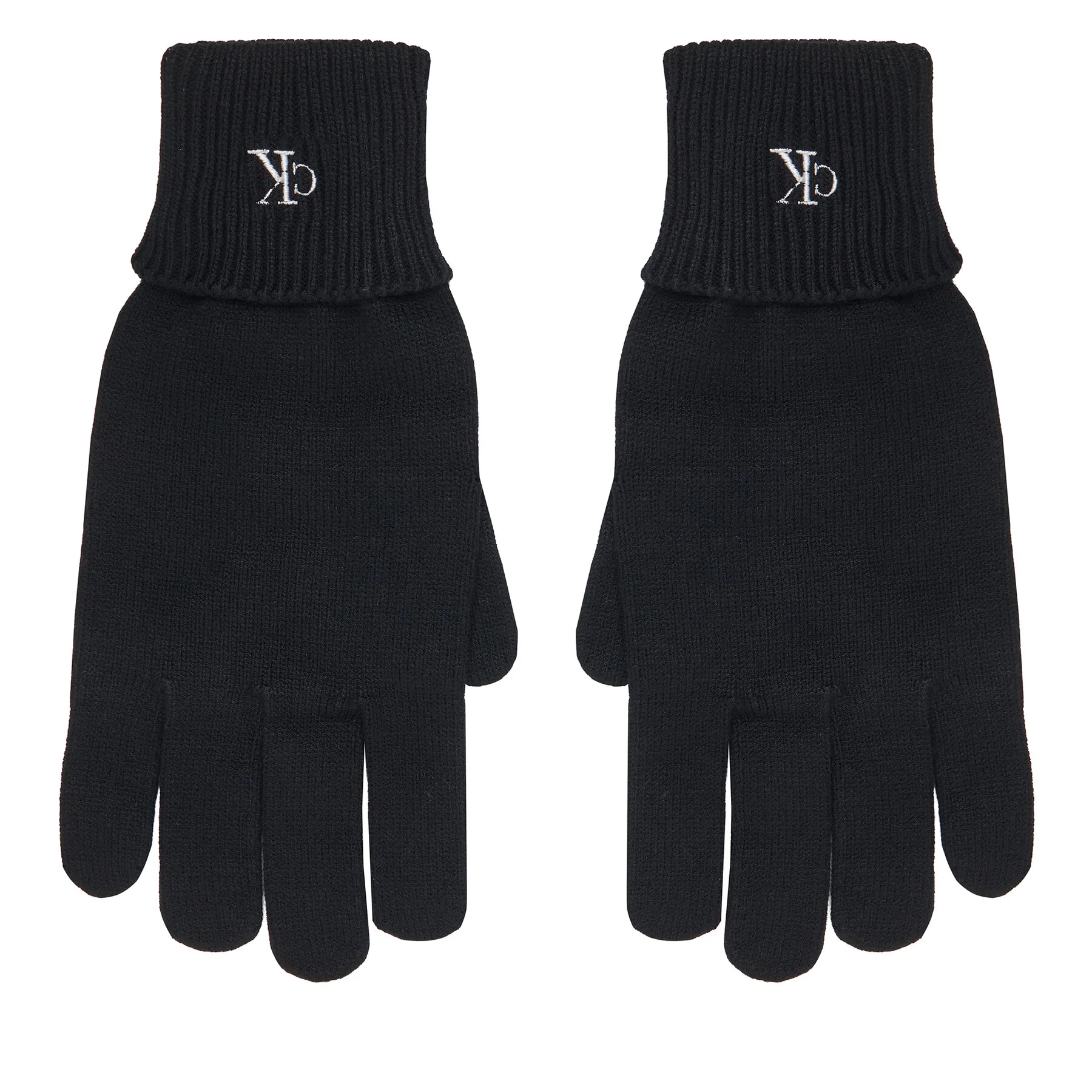 Дамски ръкавици Calvin Klein LV14D8019G Черен – Плетени ръкавици