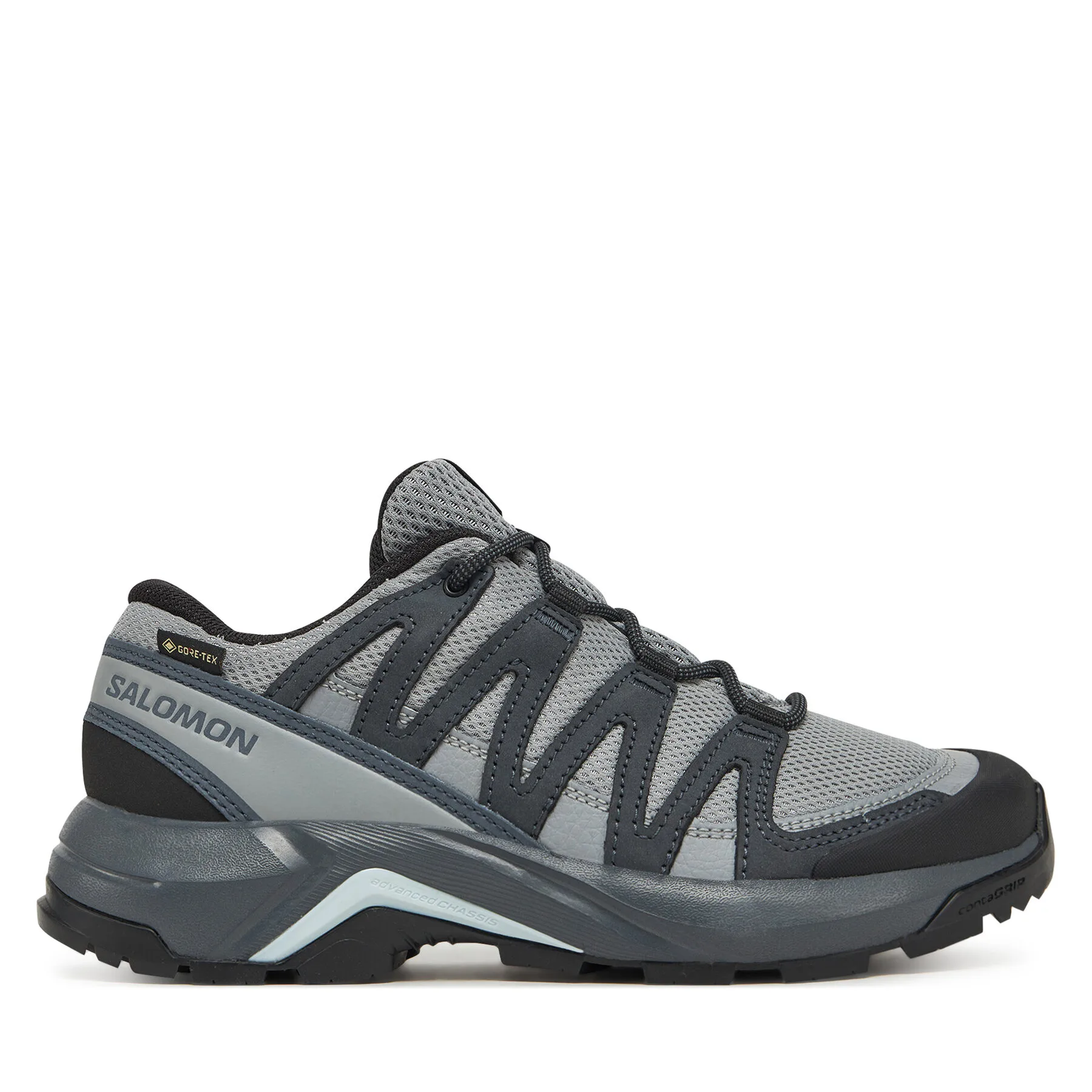 Дамски туристически обувки Salomon X-Adventure Recon Gore Tex сиви – Дамски ниски трекинг обувки