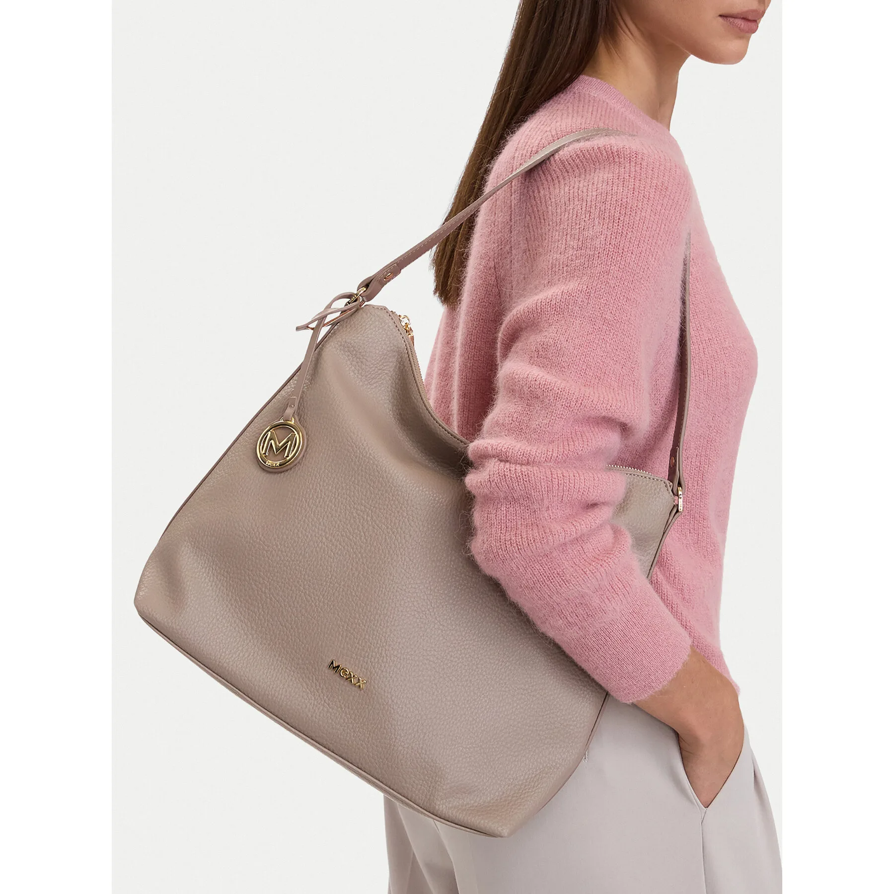 Дамска чанта MEXX MEXX-L-009-10 бежова – Класически дамски чанти
