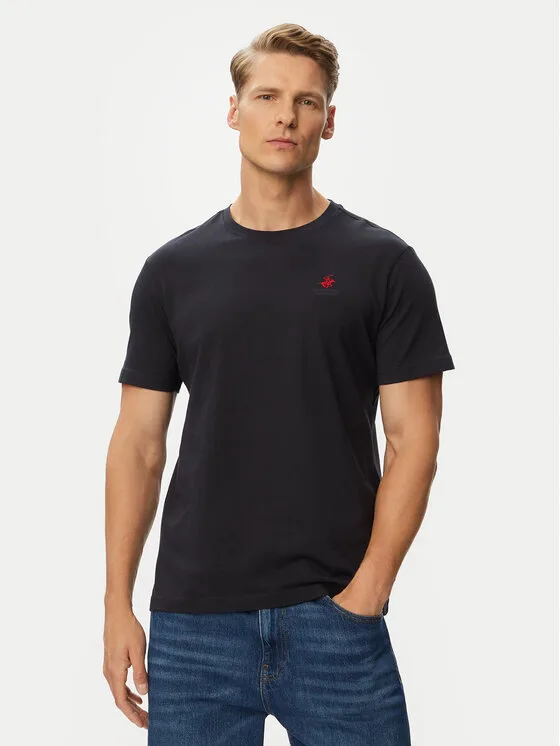 Beverly Hills Polo Club Тишърт P-SS26M-TS41740 Тъмносин Regular Fit – Мъжки тениски