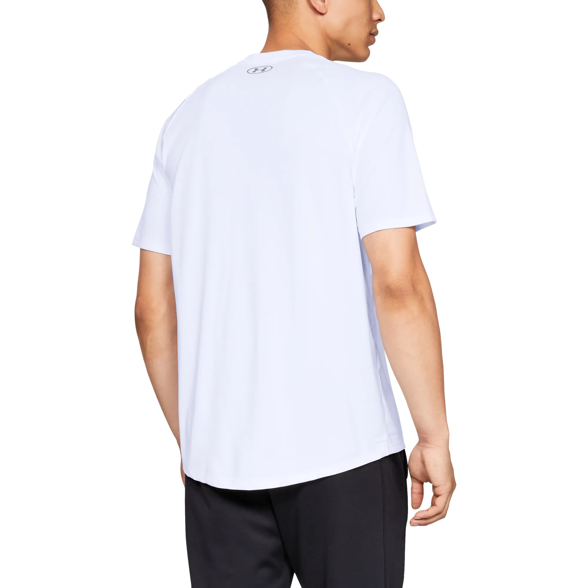 Мъжка тениска Under Armour Tech 2.0 бяла/сива – White|Overcast Gray – Мъжки тениски с къс ръкав