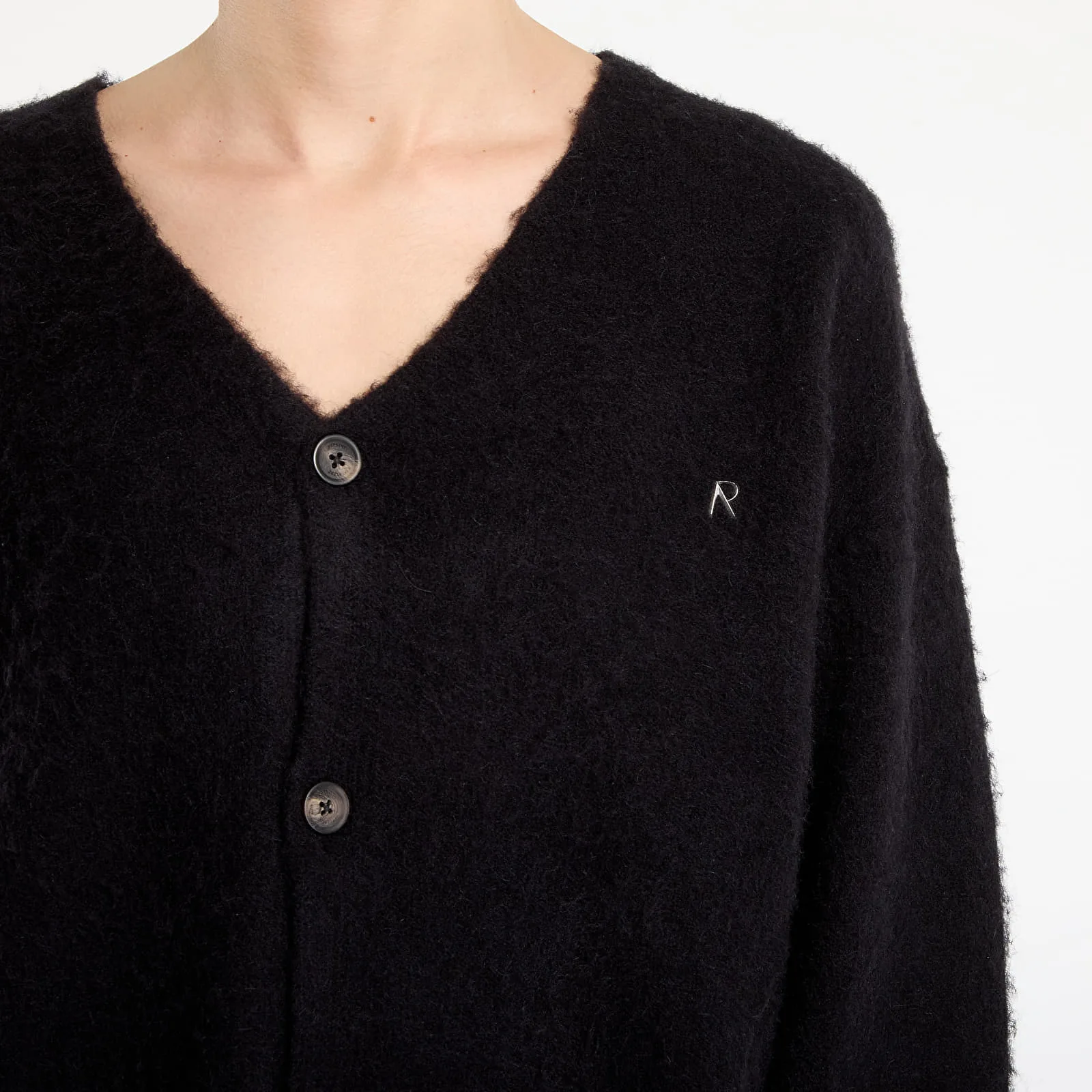 Пуловер REPRESENT Textured Knit Cardigan Jet Black XL – Мъжки пуловери и жилетки