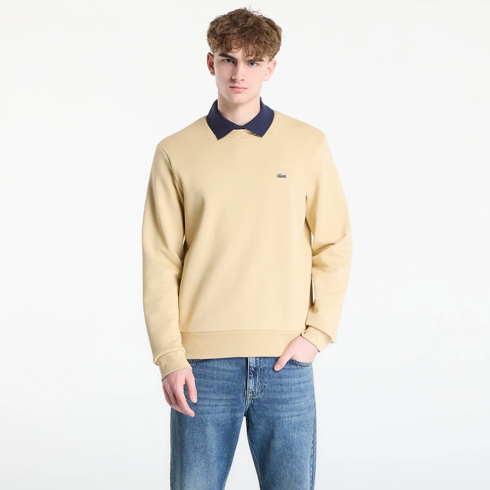 Мъжки суитшърт LACOSTE SH9608 8XF – Millet – Мъжки суитшърти без цип