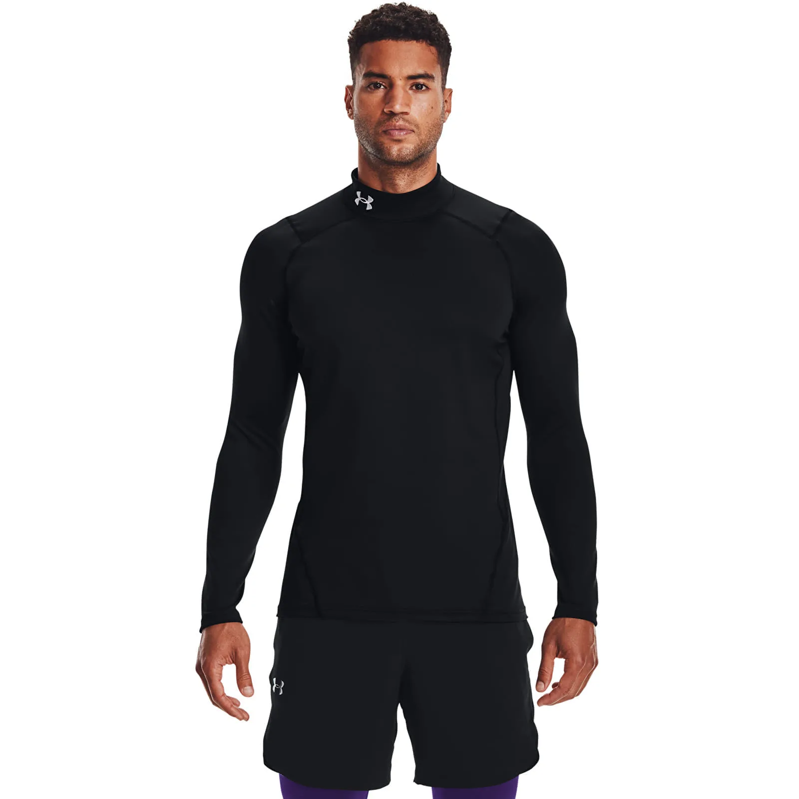 Тениска Under Armour Cg Armour Fitted Mock Black/ White M – Black|White – Мъжки тениски