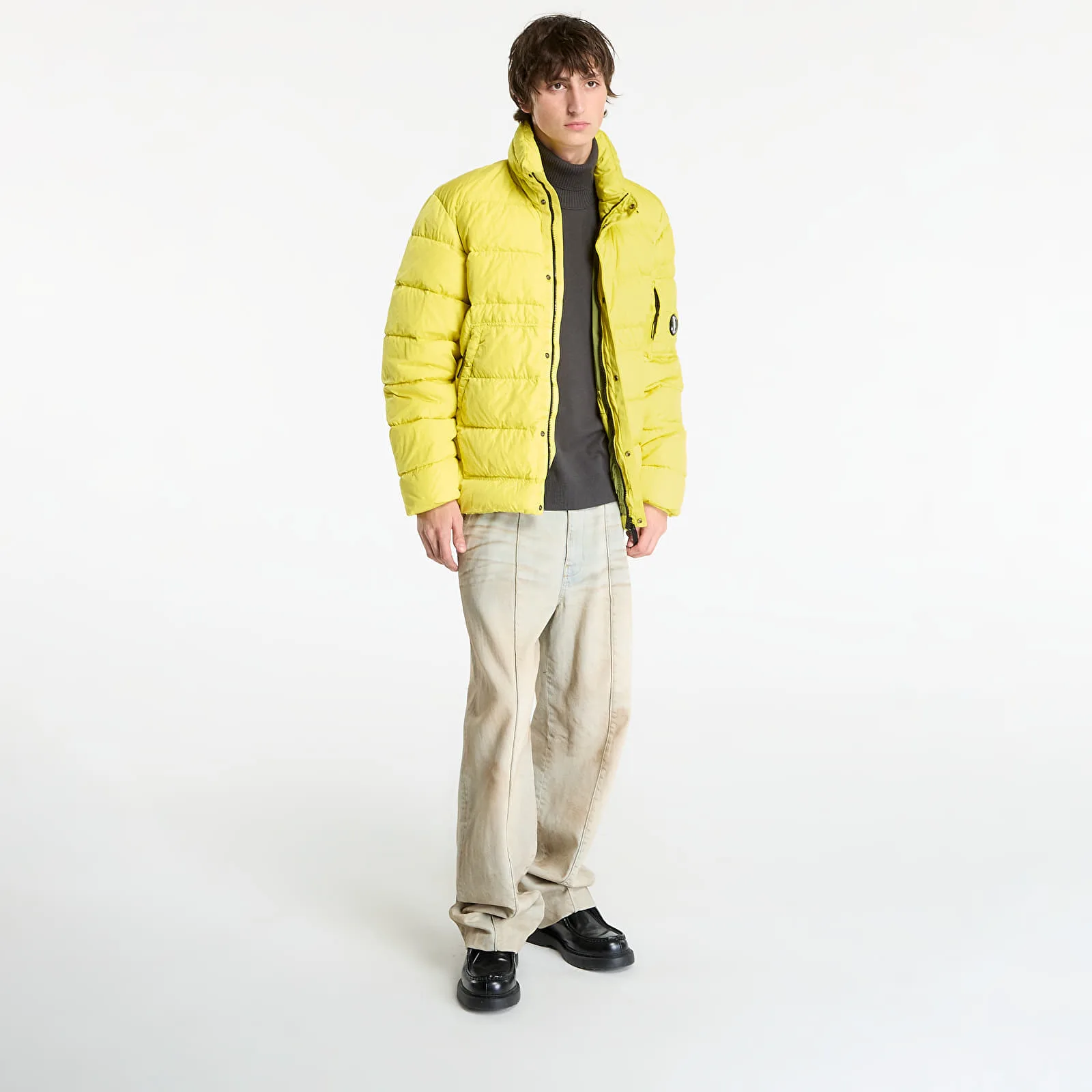Яке C.P. Company Chrome-R Down Jacket Green Sheen Yellow L – Мъжки якета и палта