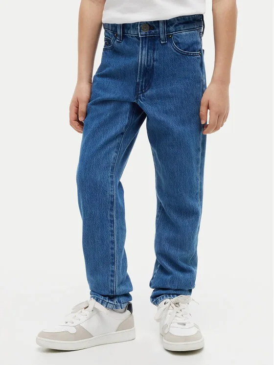 Tommy Hilfiger Дънки KB0KB10467 Син Straight Fit – Детски дънки