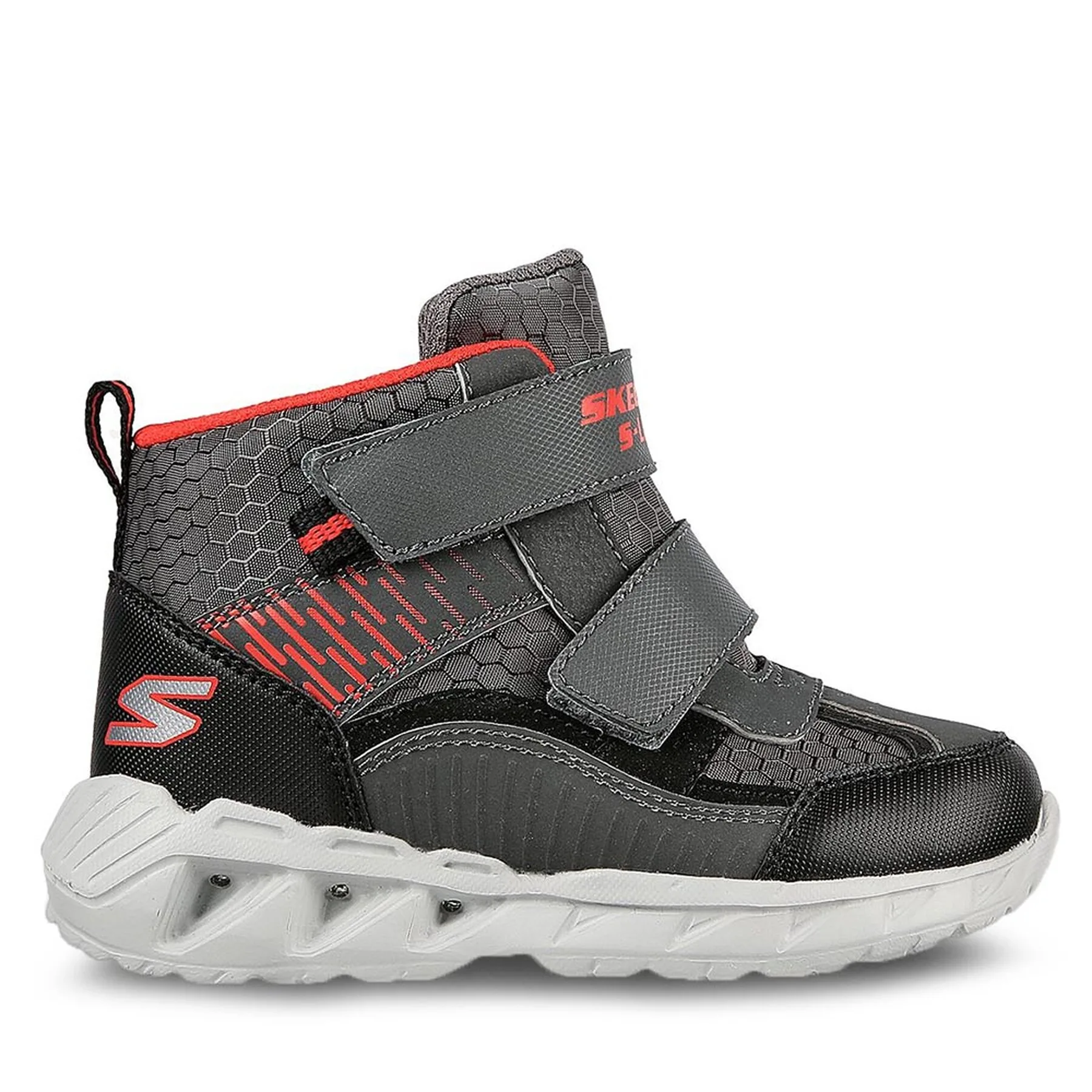 Зимни обувки Skechers Magna-Lights Frosty Fun 401504N/CCBK Сив – Боти за момчета