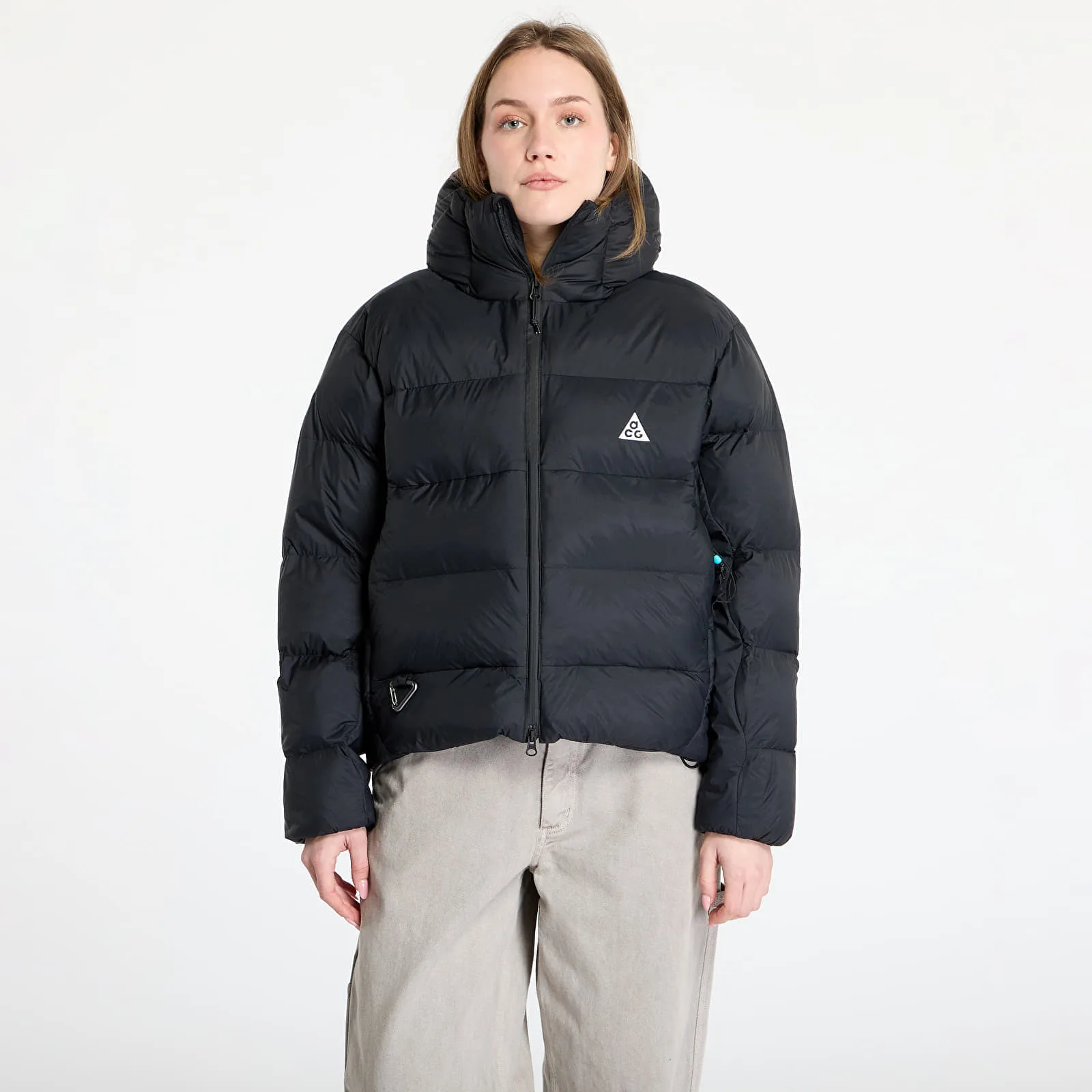 Дамско яке Nike ACG "Lunar Lake" Therma-FIT ADV черно/бяло – Black|Summit White – Дамски преходни якета