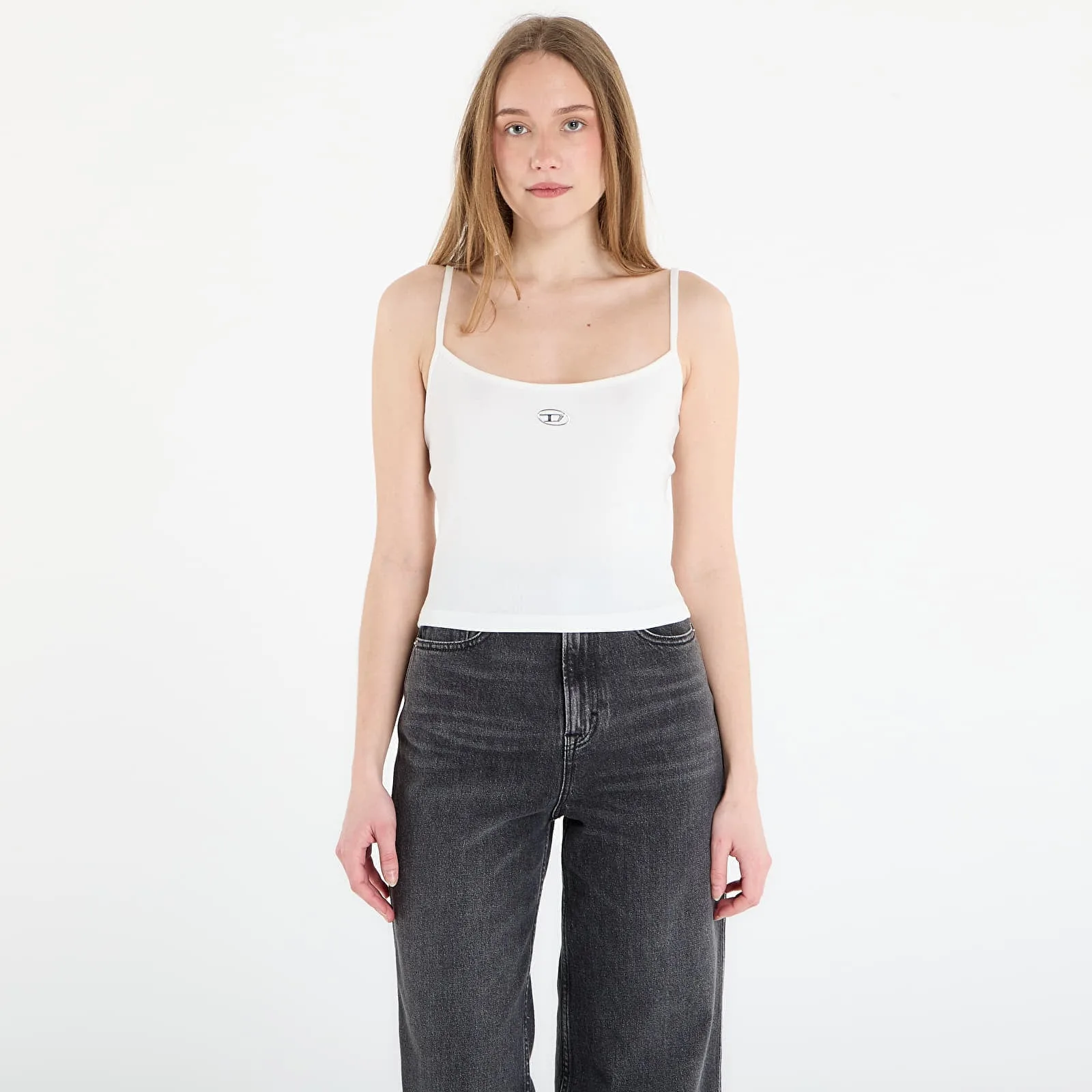 DIESEL T-Hupy-Od Tank Top Off White L – Дамски топове