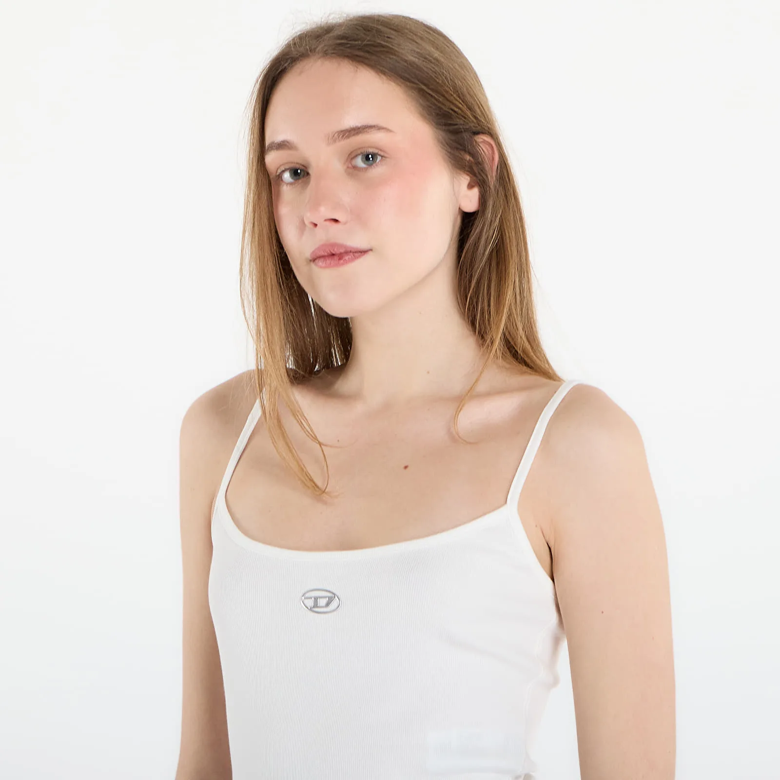 DIESEL T-Hupy-Od Tank Top Off White L – Дамски топове