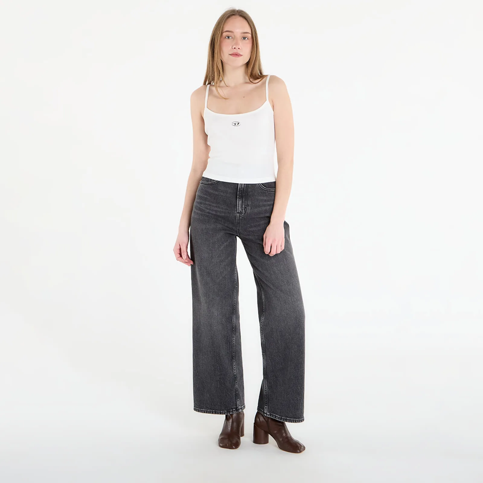 DIESEL T-Hupy-Od Tank Top Off White L – Дамски топове
