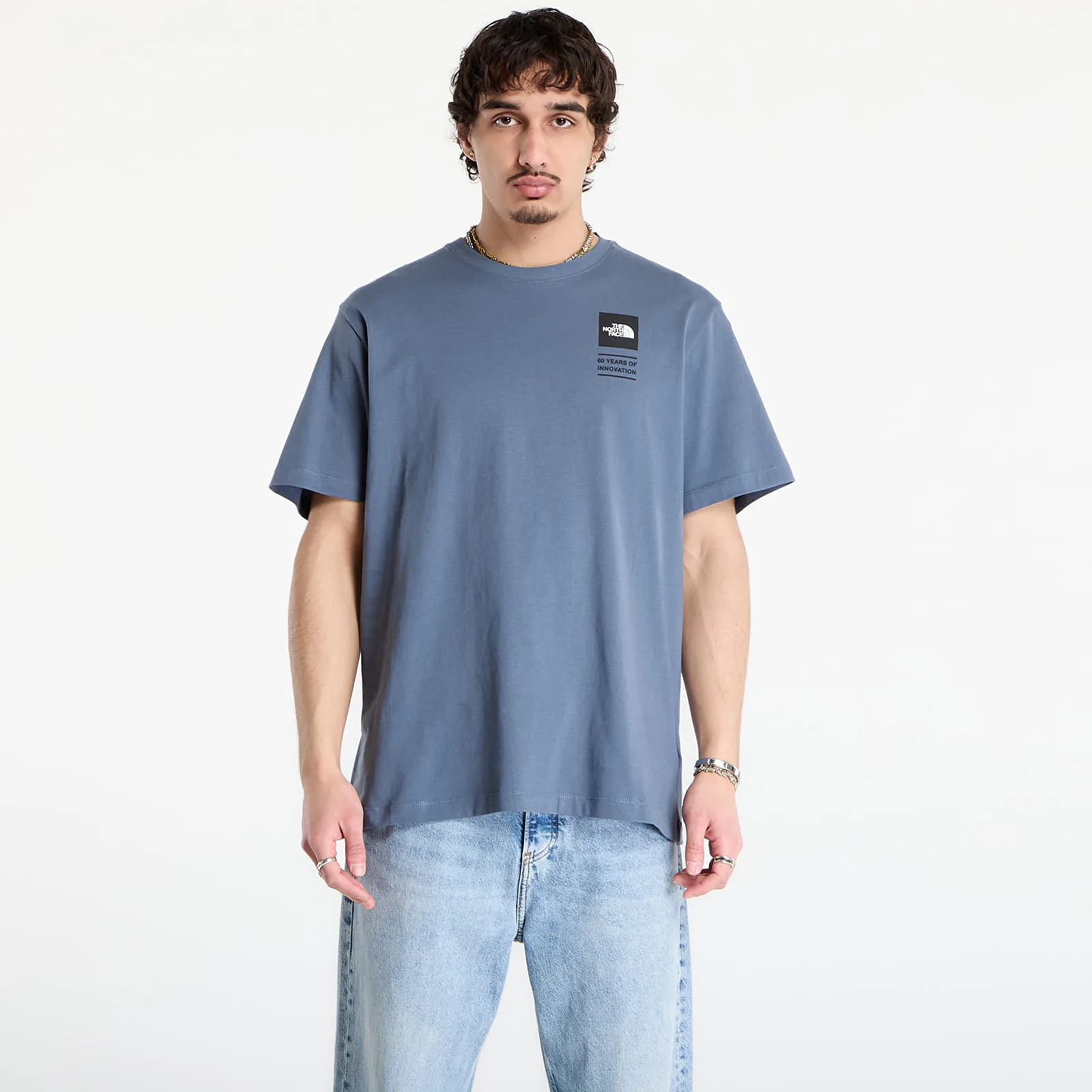 Тениска The North Face Icon Celebration Regular Short Sleeve Tee-Graphic Granite Grey M – Мъжки тениски