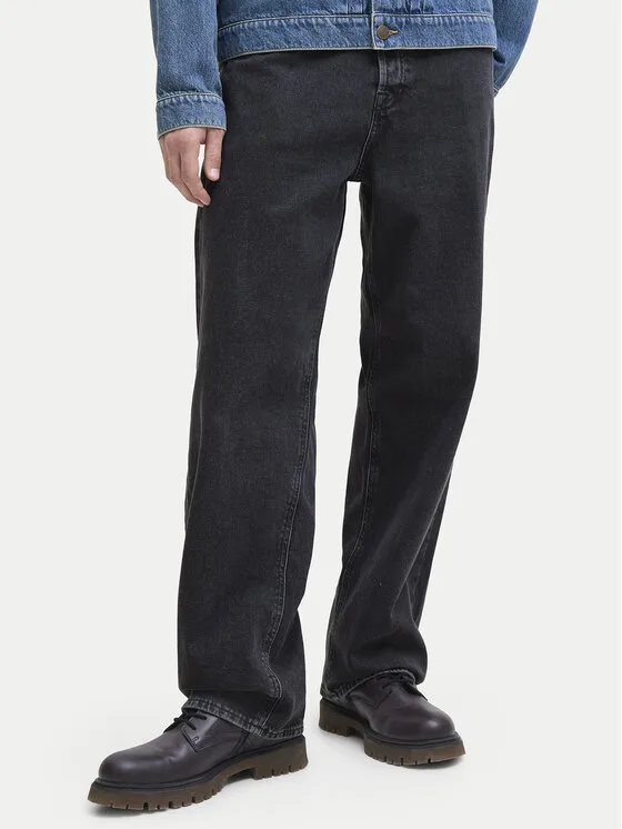 Jack & Jones Дънки Alex 12252762 Черен Baggy Fit – Мъжки loose дънки