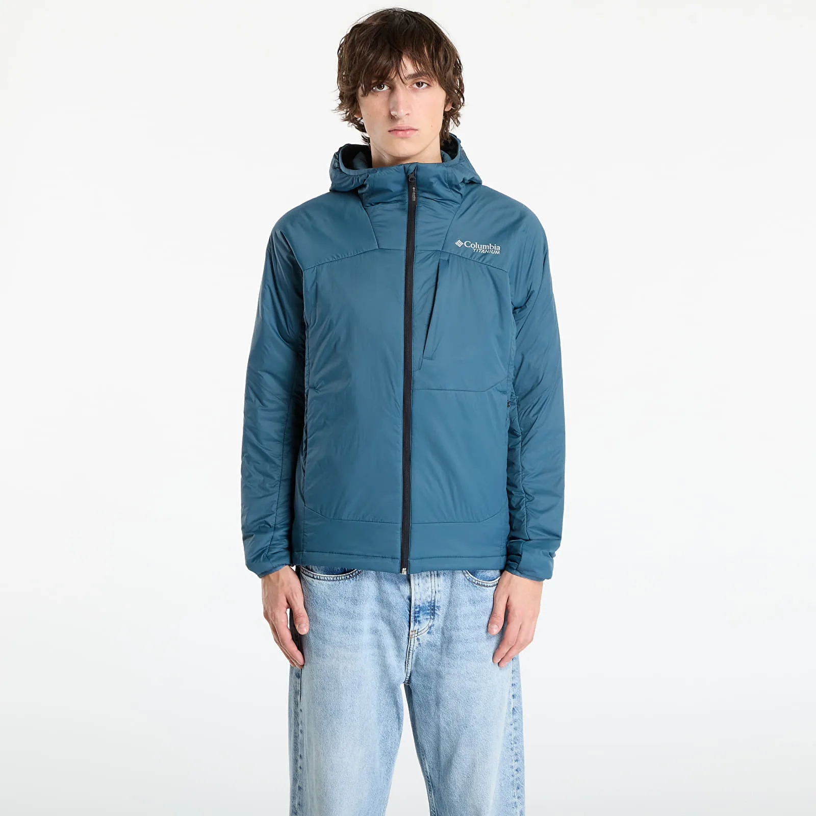 Мъжки суитшърт с качулка Columbia Leaf Lite Hooded Jacket – Everblue – Мъжки худита