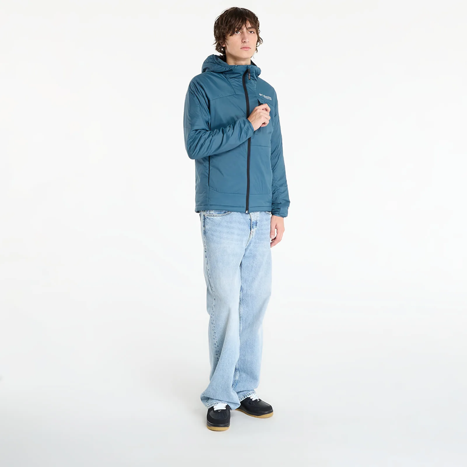 Мъжки суитшърт с качулка Columbia Leaf Lite Hooded Jacket – Everblue – Мъжки худита