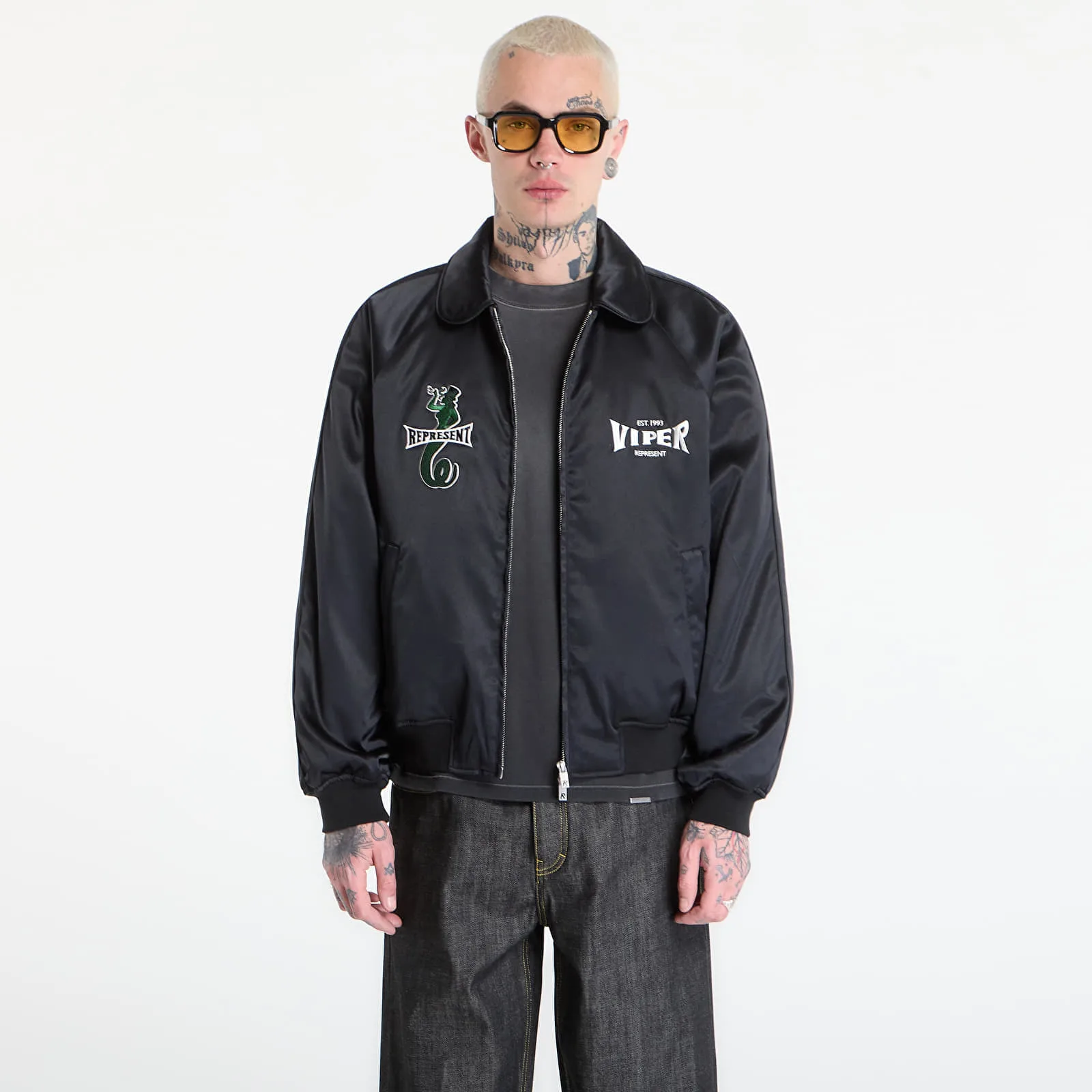 Яке REPRESENT x The Viper Room Viper Souvenier Jacket UNISEX Jet Black XS – Мъжки якета и палта