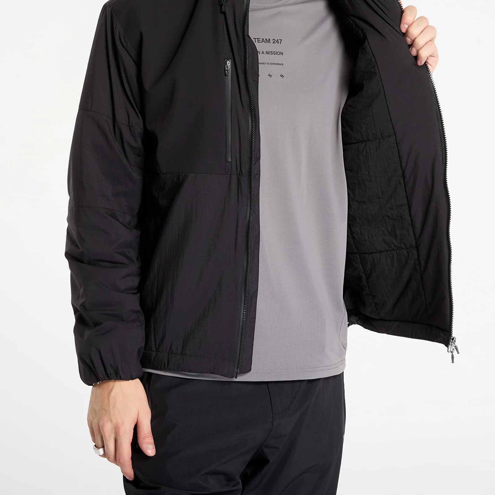 Яке REPRESENT 247 Paneled Insulated Jacket Black M – Мъжки якета и палта