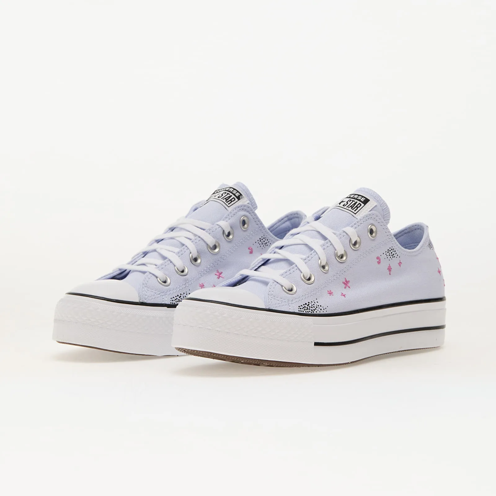 Дамски високи кецове Converse Chuck Taylor All Star Lift светлосини – Blueberry Ice|Cactus Bud|White