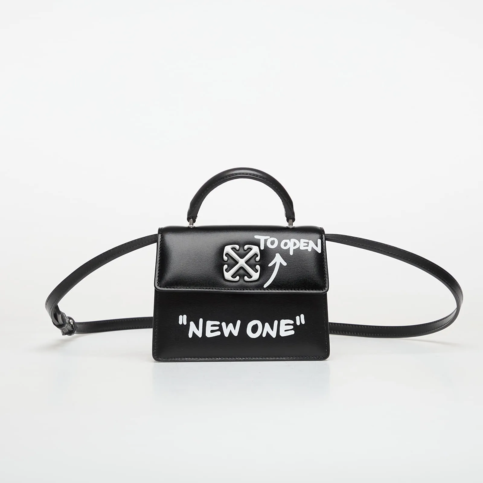 Чанта Off-White Jitney Baby Quote Black Universal – Чанти