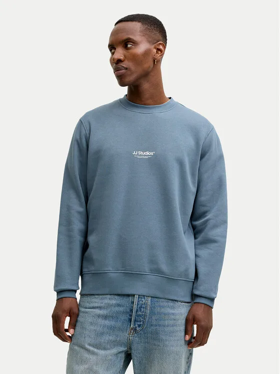 Мъжки суитшърт Jack & Jones Soho син – Мъжки суитшърти без цип