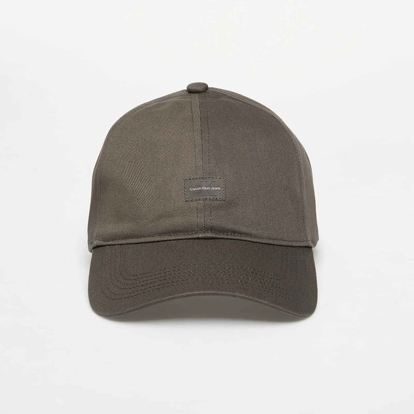 Шапка Calvin Klein Jeans Monologo 6 Panel сива – Gray – Зимни шапки