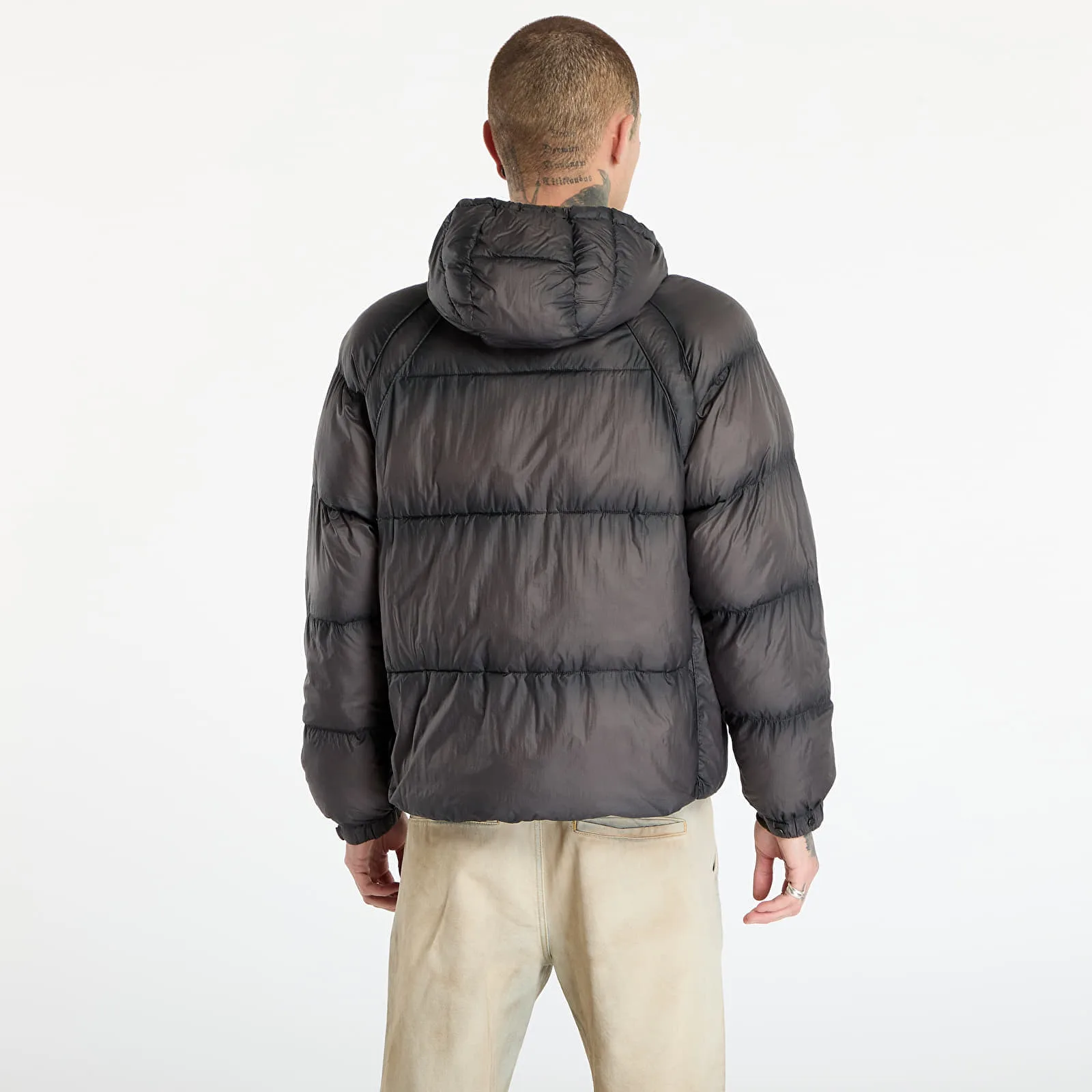 Яке REPRESENT Translucent Hooded Puffer Washed Black XL – Мъжки якета и палта