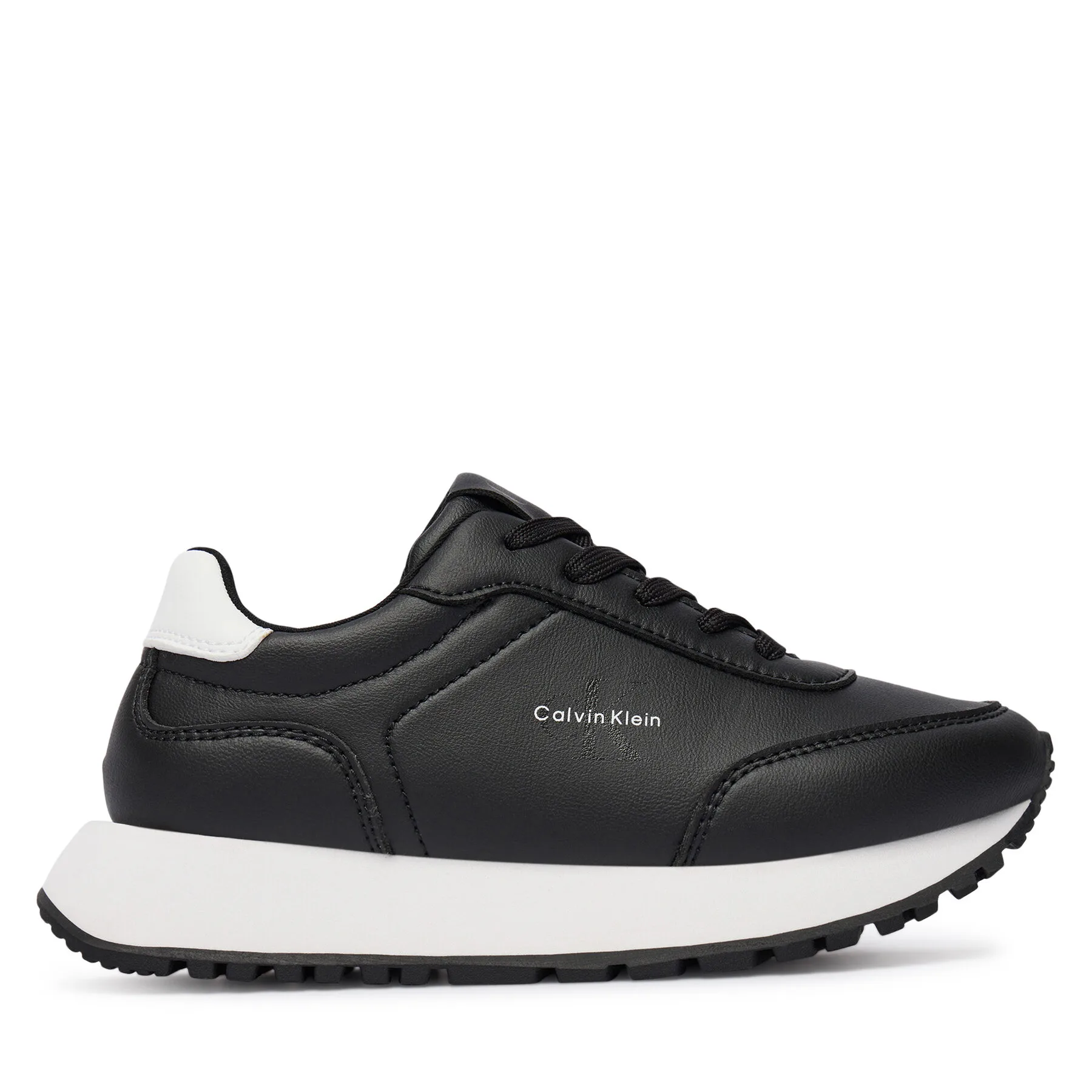 Сникърси Calvin Klein Low Cut Lace-Up Sneaker V3A9-83110-1355 S Черен – Маратонки за момичета