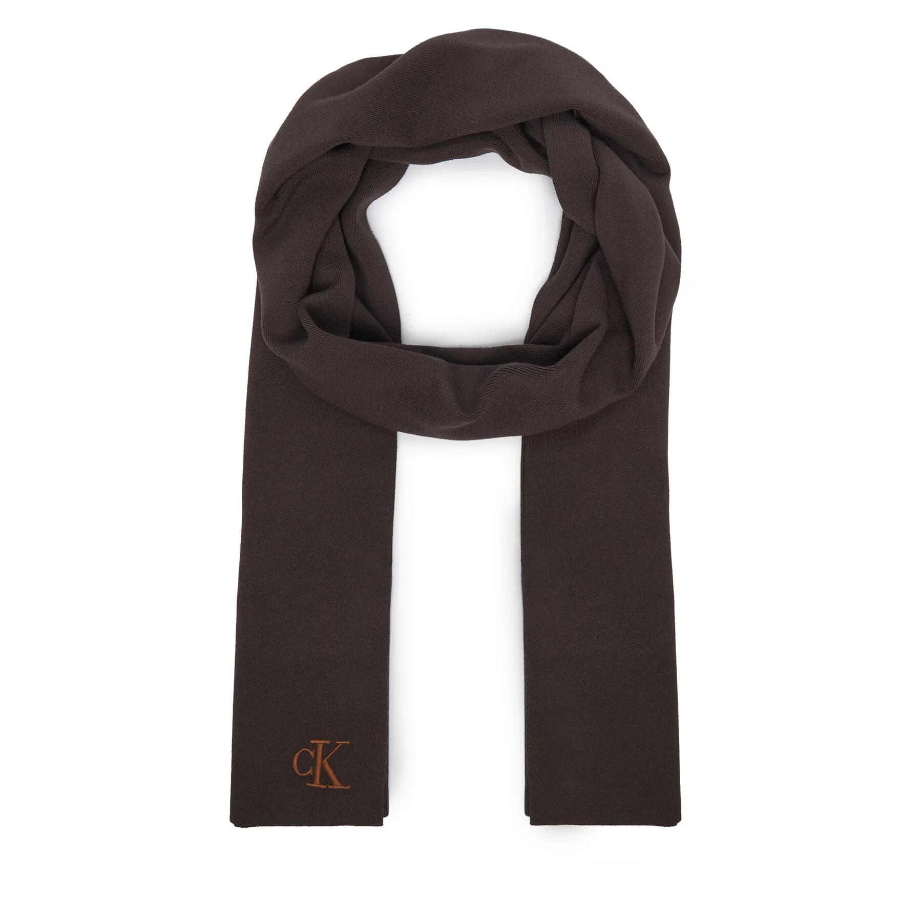 Зимен шал Calvin Klein LV04F8099G Кафяв – Шалове