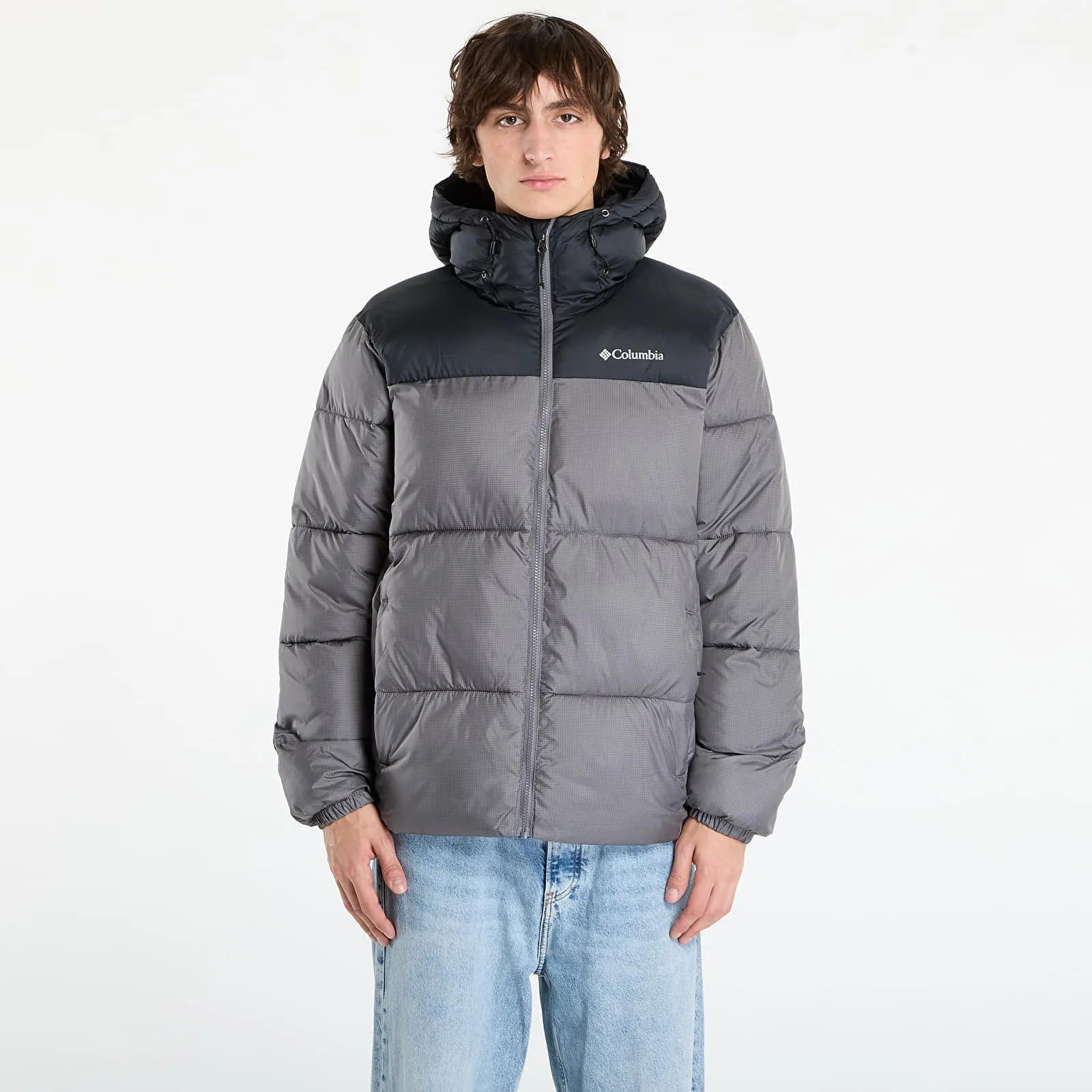 Яке Columbia Puffect™ II Hooded Jacket City Grey/ Black L – City Grey|Black – Мъжки якета и палта