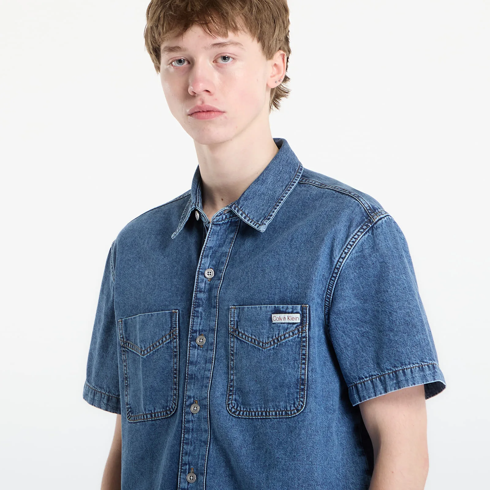 Риза Calvin Klein Jeans Shirt Beckford Blue M – Мъжки ризи