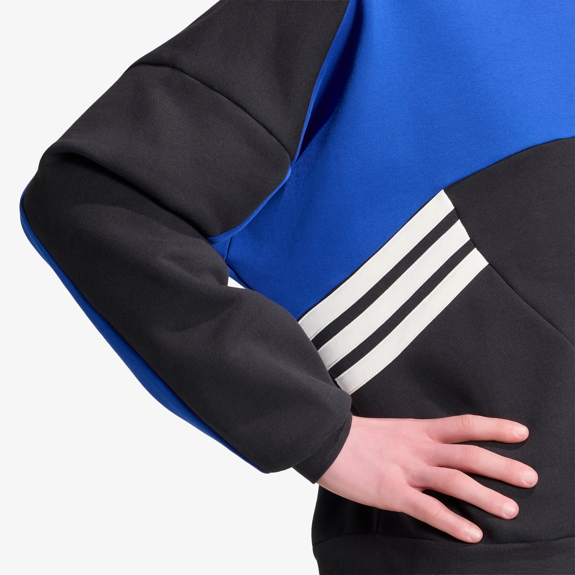 Мъжки суитшърт adidas Originals Cutline черен/син – Black|Team Royal Blue – Мъжки суитшърти без цип