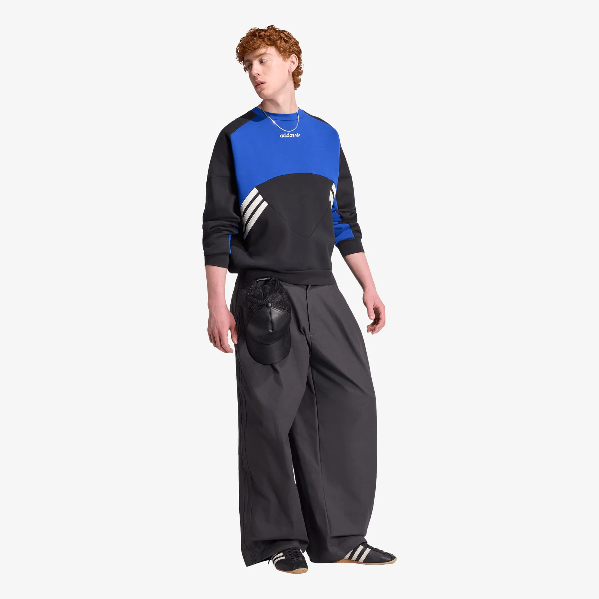 Мъжки суитшърт adidas Originals Cutline черен/син – Black|Team Royal Blue – Мъжки суитшърти без цип