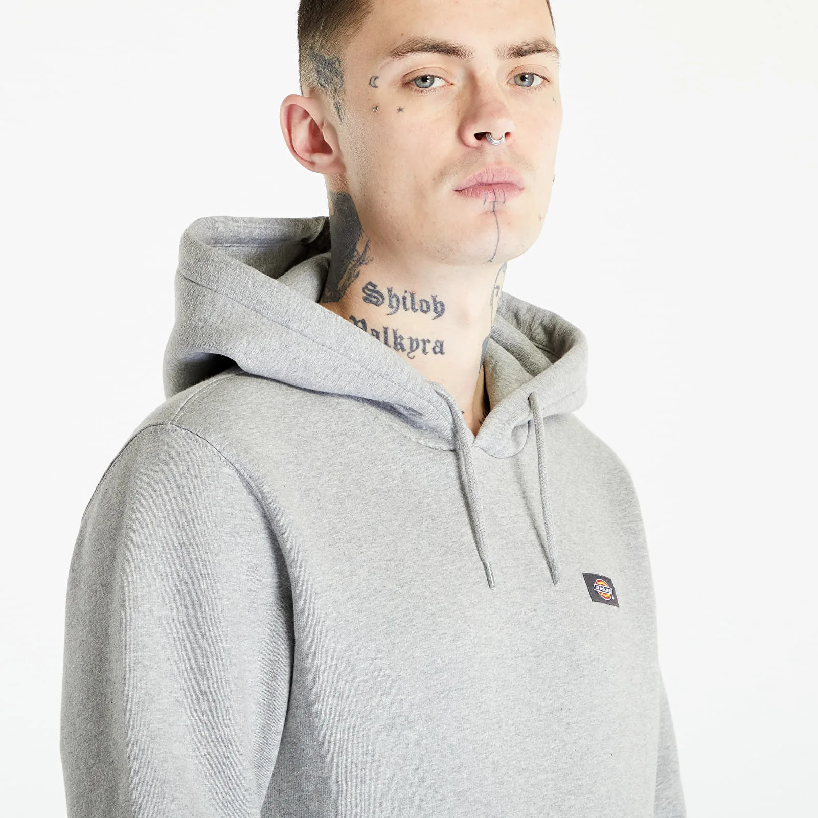 Мъжки суитшърт с качулка Dickies Oakport сив – Grey – Мъжки худита