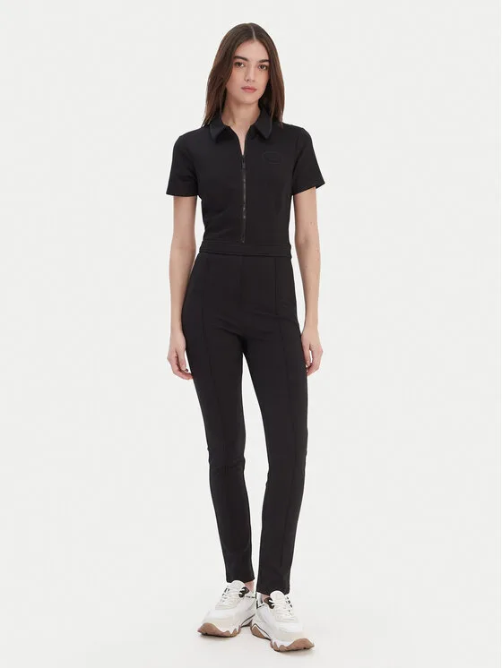 Guess Гащеризон V6RD03 KD822 Черен Slim Fit – Дамски гащеризони