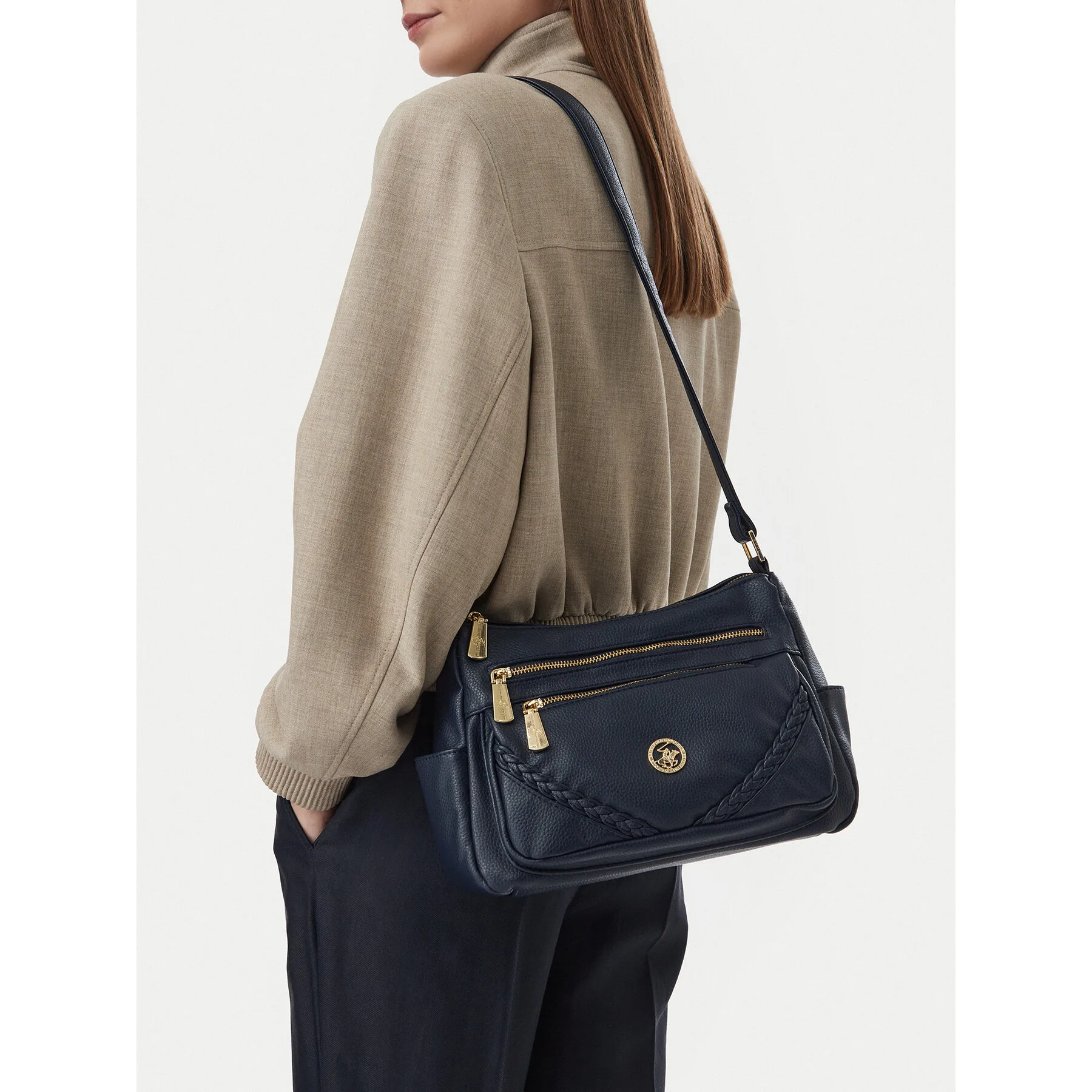 Дамска чанта Beverly Hills Polo Club CEO-BHPC-L-012-10 Тъмносин – Чанти