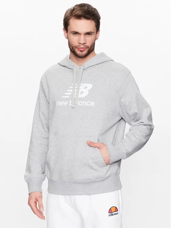New Balance Суитшърт MT31537 Сив Relaxed Fit – Мъжки суитшърти и худита