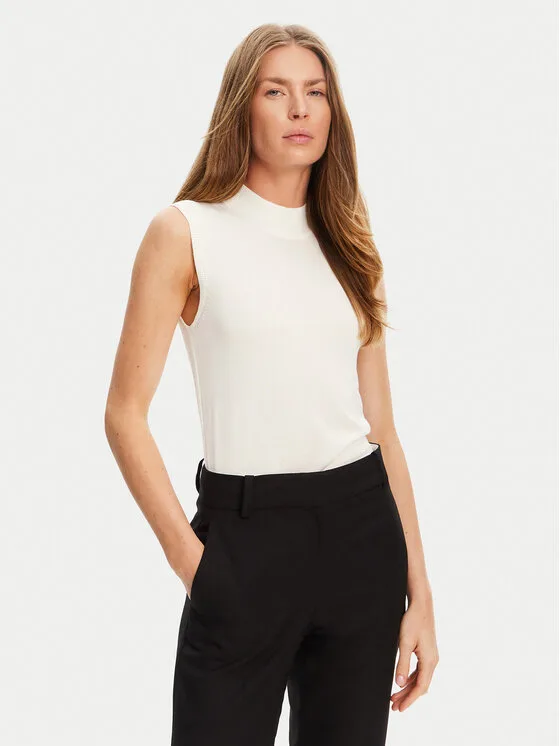 U.S. Polo Assn. Поло WUP1370 Екрю Slim Fit – Кремав – Дамски пуловери и жилетки