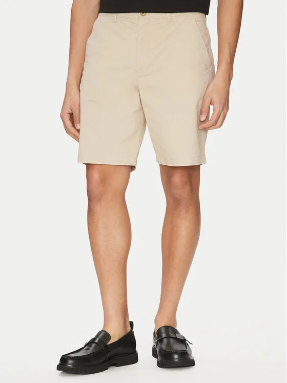 Calvin Klein Jeans Шорти от плат LV040EM618 Бежов Regular Fit – Мъжки къси панталони