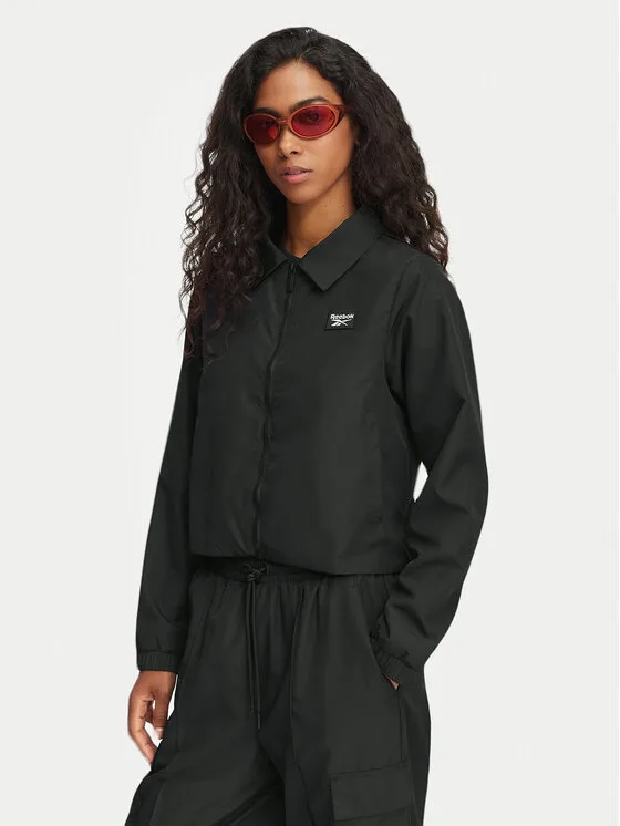 Reebok Риза-яке Marcia RK25703CCW Черен Regular Fit – Дамски якета и палта